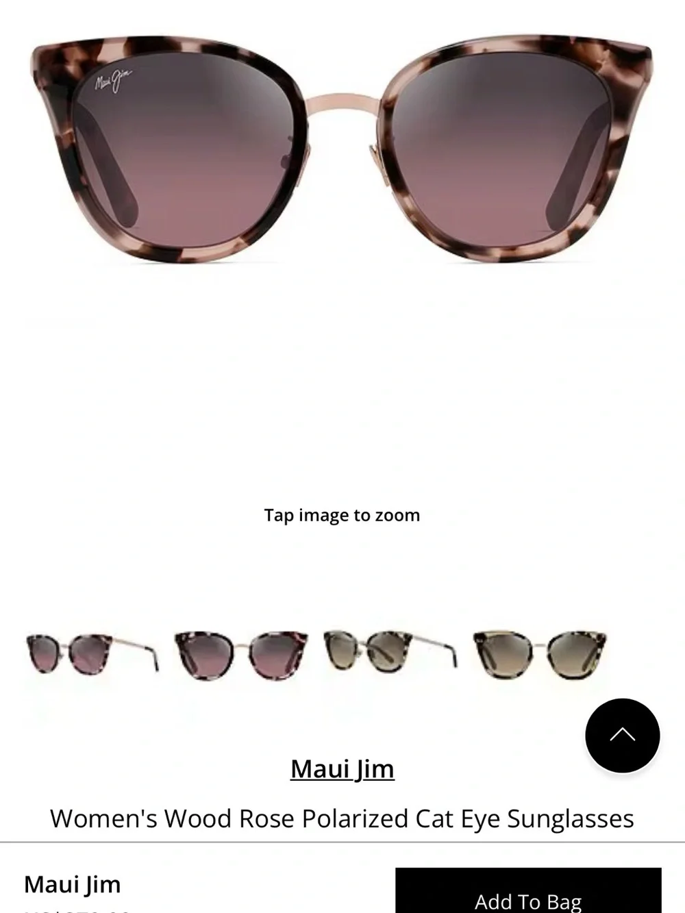 Maui Jim Women's Wood Rose Cat Eye